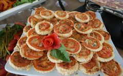 Tomato Goat Cheese Tarts Hors D'oeuvres by Bradford Catered Events