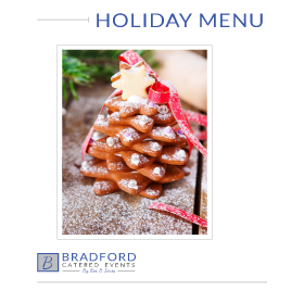 Bradford Events and Catering Holiday Menu