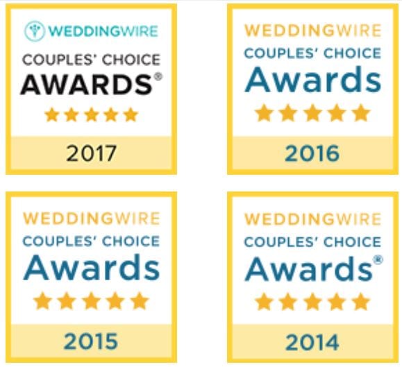 4 Wedding Wire Awards