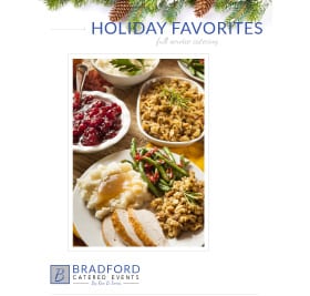 2017 full-service Holiday Menu from Bradford Events and Catering in Knoxville, TN